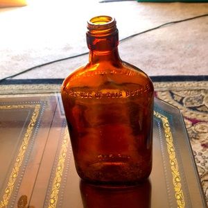 Vintage Amber Prohibition bottle